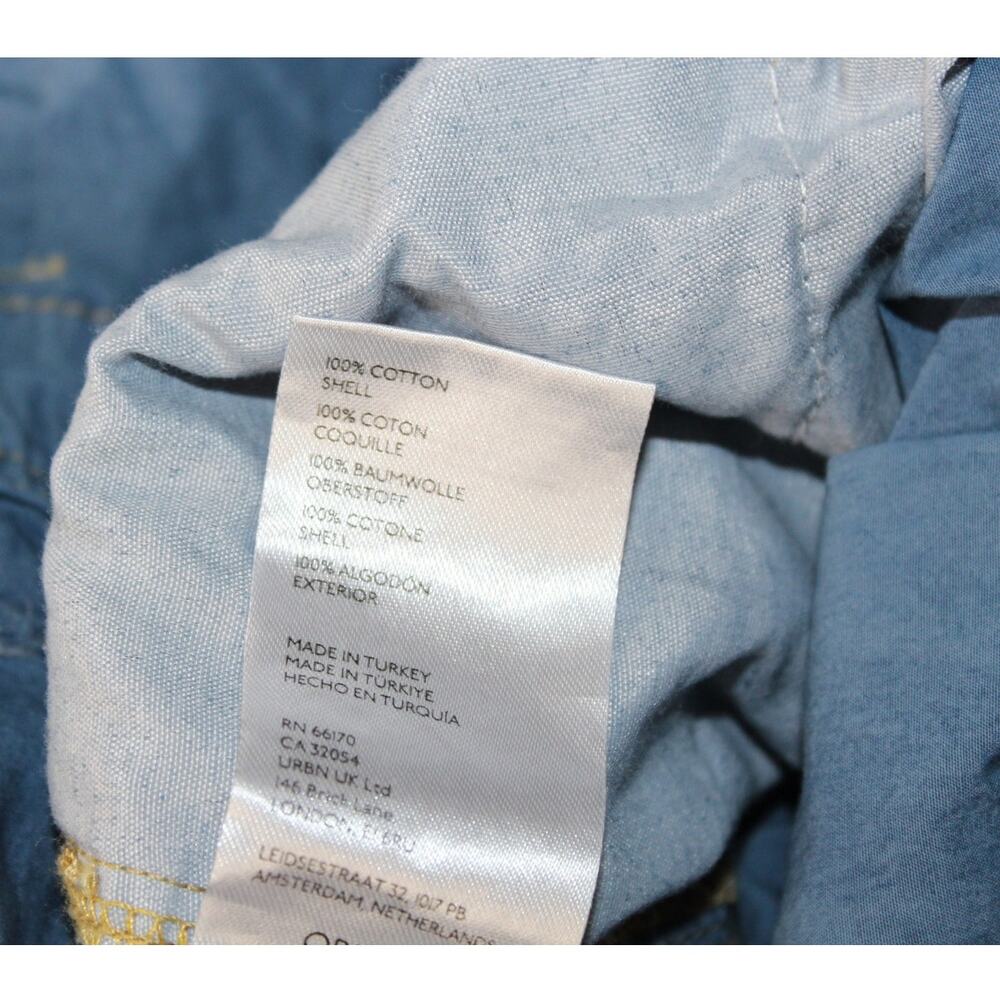 We The Free Wide Leg Pants size Large Pull On Blue Lightweight - Picture 5 of 6
